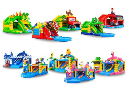 List of all doubleslide bouncy castles for the blog
